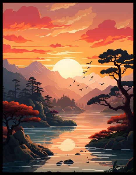 Plakat 50x65cm Złoty Zachód zdjęcie 2