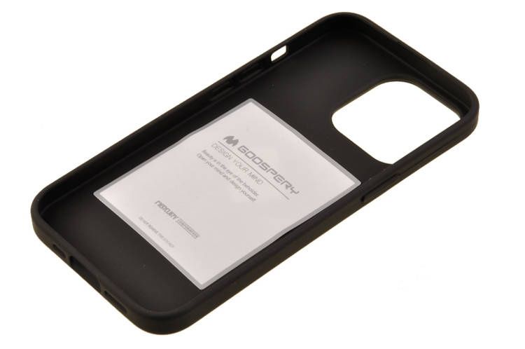 Etui Mercury Goospery Soft Feeling do APPLE iPhone 13 Pro czarny zdjęcie 3
