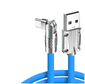 Kabel szybkiego ładowania USB typu C 120w 6A 150cm niebieski