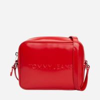 Tommy Jeans torebka listonoszka skóra ekologiczna czerwony