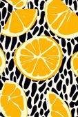Plakat 20x30cm Nowoczesny Owoce I Cytryny 2 I Pop Art Vintage do Salonu