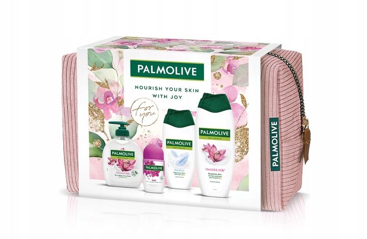 Palmolive Orchidea zestaw świąteczny (kosmetyczka+4 produkty pielęgnacyjne) zdjęcie 1