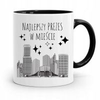 Dla Prezesa Viceprezesa Kubek Czarny Na Prezent Z Nadrukiem Ze Zdjęciem