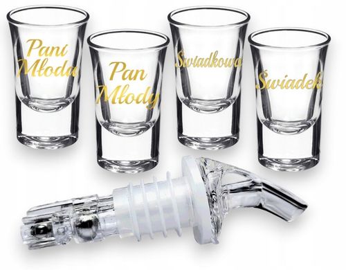 Kieliszki oszukane wesele ślub grube dno Pani Pan Świadkowa Świadek NALEWAK na Arena.pl