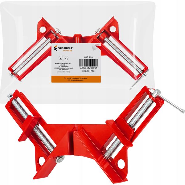 Ścisk zacisk stolarski kątowy narożny 8″ VERGIONIC zdjęcie 1