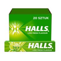 Halls Cukierki o smaku limonki 33,5 g x 20 sztuk