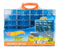 Walizka na autka Hot Wheels niebieska 28 szt. 1:64