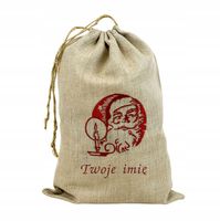 Worek na Mikołajki, pod choinkę, wielorazowe opakowanie na prezent