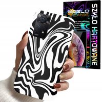 ETUI DO XIAOMI NOTE 11 PRO - ABSTRAKCJA ZEBRA MODNE WZORY DLA KOBIE + SZKŁO