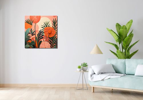 Obraz 70x70cm Koralowy Ogród na Arena.pl