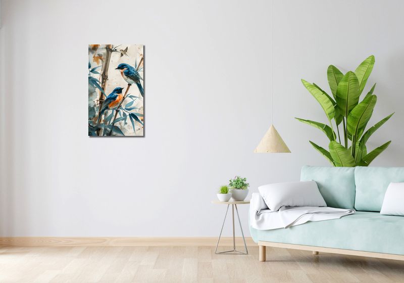 Obraz 40x70cm Trzy Ptaki zdjęcie 2