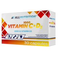 Allnutrition VITAMIN C 1000 + D3 30kap WITAMINA C ODPORNOŚĆ
