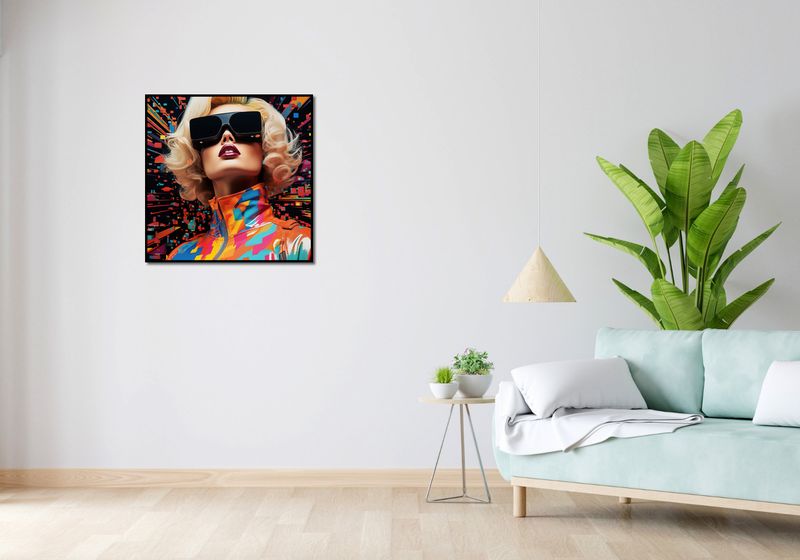Plakat 70x70cm Retro Futuryzm zdjęcie 4