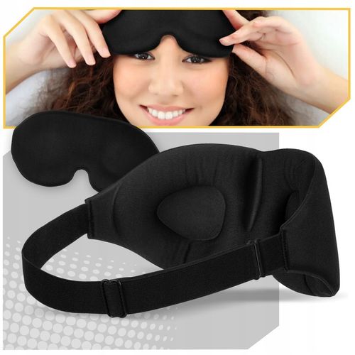 OPASKA NA OCZY DO SPANIA MASKA 3D REGULOWANA LEKKA na Arena.pl