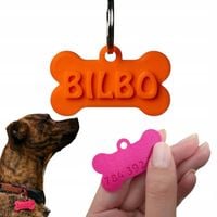 Adresówka dla psa kostka gumowa identyfikator z grawerem imię numer