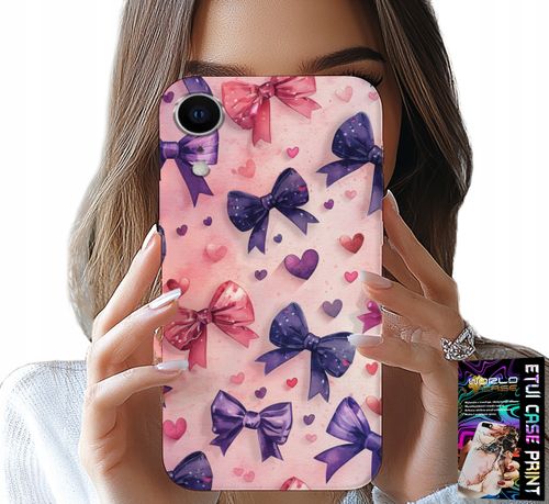 ETUI DO IPHONE XR - KOLOROWE WSTĄŻKI WSTĄŻKA WZORY + SZKŁO na Arena.pl