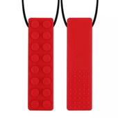 GRYZAK LOGOPEDYCZNY TERAPEUTYCZNY KLOCEK CZERWONY