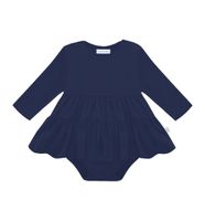 Body z sukienką granatowe z przeszyciami 62