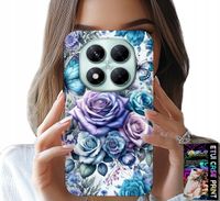 ETUI DO XIAOMI NOTE 14 PRO 5G - KWIECISTE WZORY RÓŻEKWIATKI CASE + SZKŁO