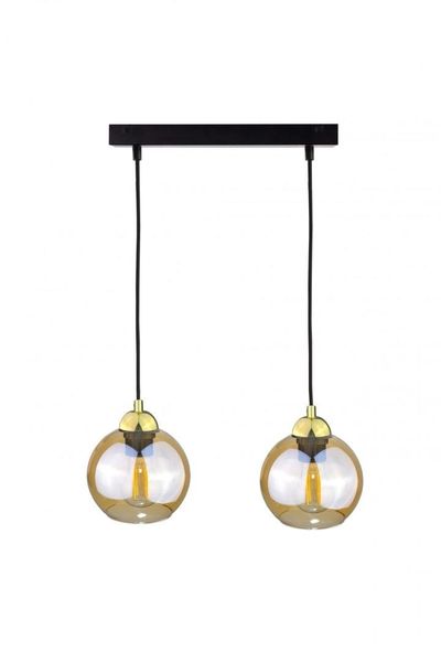 Lampa wisząca 2xE27 AMBRE GOLD zdjęcie 1