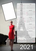 Kalendarz ścienny DUŻY A2 z zdjęciem FOTO plakat