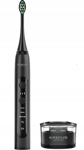 Szczoteczka soniczna elektryczna do zębów 3 tryby Krexus Timer IPX7 na Arena.pl