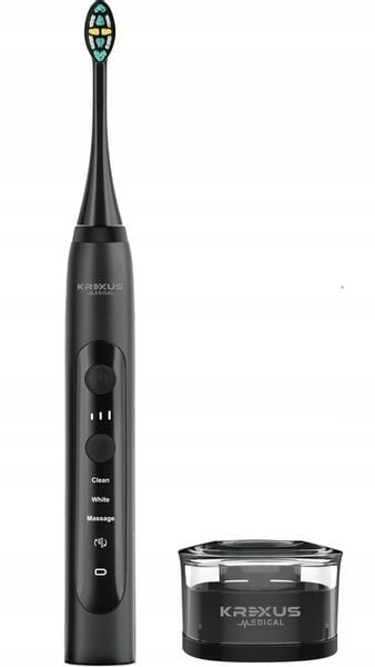 Szczoteczka soniczna elektryczna do zębów 3 tryby Krexus Timer IPX7 zdjęcie 10