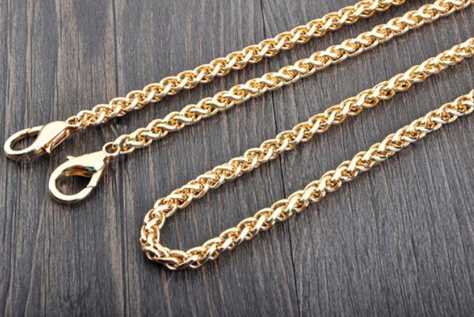 Pasek Złoty Do Torby Torebki Łańcuch Długi Metal zdjęcie 8