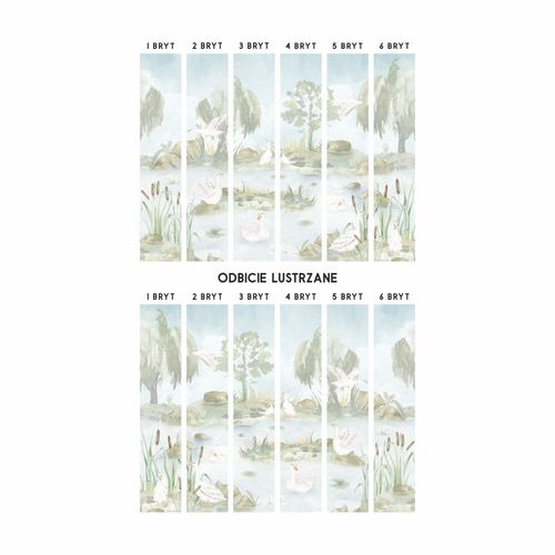 Tapeta Piknik nad stawem W38 250 cm Płótno na Arena.pl