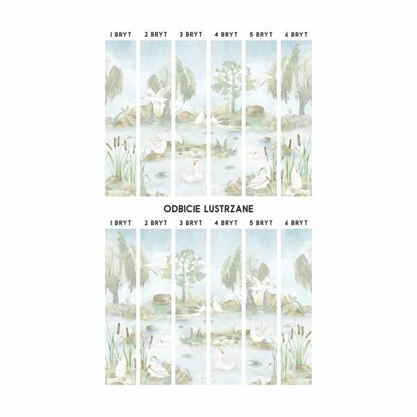 Tapeta Piknik nad stawem W38 250 cm Płótno zdjęcie 3