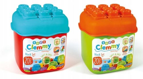 CLEMMY KOSZYK SENSORYCZNY z miękkimi klockami Clementoni na Arena.pl