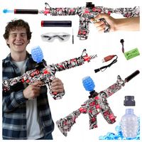 BEZPIECZNY KARABIN AUTOMAT NA KULKI ŻELOWE WODNE PISTOLET DUŻY M416