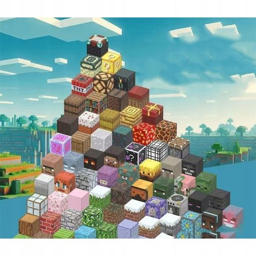 Magnetyczne klocki Minecraft, 200 elementów + 12 mini figurki na Arena.pl