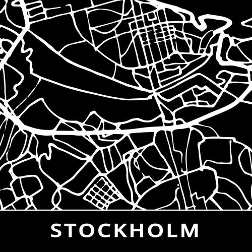 Deco Panel, Plan miasta Sztokholm 60x40 na Arena.pl