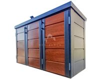 Zabudowa koszy na śmieci wiata obudowa kubłów 207x80x120 cm 3x240L NB424