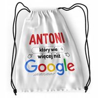 Plecak Dla Antoniego Sportowy Szkolny Worek Torba Z Nadrukiem Ze Zdjęciem