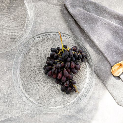 Szklane TALERZYKI Deserowe NA CIASTO Przekąski 4x17 cm Przezroczyste na Arena.pl