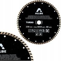 Tarcza diamentowa 230mm do betonu zbrojonego turbo segment 22,23