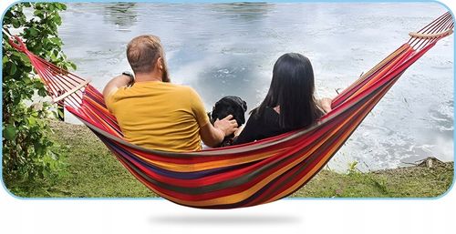 HAMAK OGRODOWY 2 OSOBOWY HUŚTAWKA XXL MOCNY WZMOCNIONY PAŁĄK DUŻY + TORBA na Arena.pl