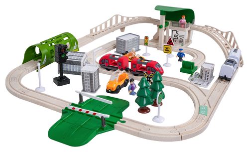 Kolejka Miasto Z Funkcją Świateł I Dźwięku 80El. na Arena.pl