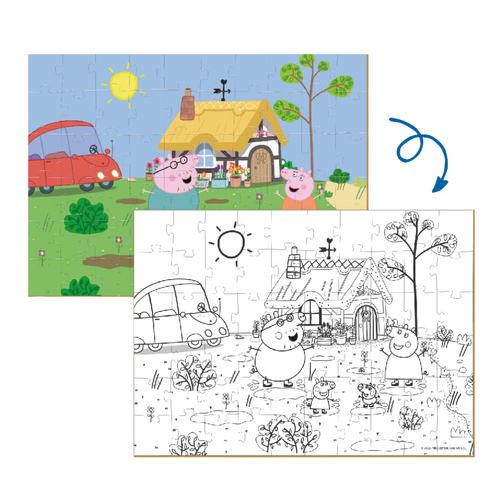 Puzzle Edukacyjne Świnka Peppa 60 El. Dodo Kolorowanka Dla Dzieci 200119 na Arena.pl