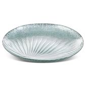 Patera dekoracyjna szklana BENA 33X4 miętowa