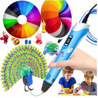 DŁUGOPIS 3D FILAMENT PLA KREATYWNY PEN DLA DZIECI ZESTAW PROFESJONALNY ver2