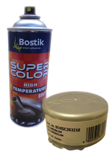 FARBA W SPRAYU LAKIER WYSOKOTEMPERATUROWY SUPER COLOR ALUMINIUM 400ML na Arena.pl