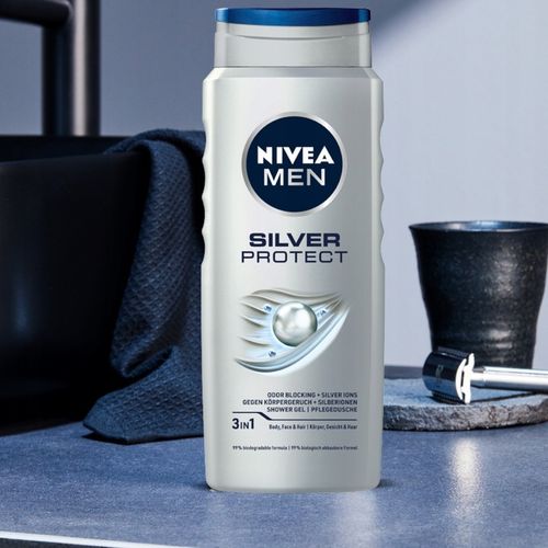 NIVEA żel pod prysznic Silver Protect 4 x 500ml na Arena.pl