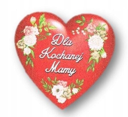magnes serce dla Kochanej Mamy 6,5 x 6,5 cm na Arena.pl