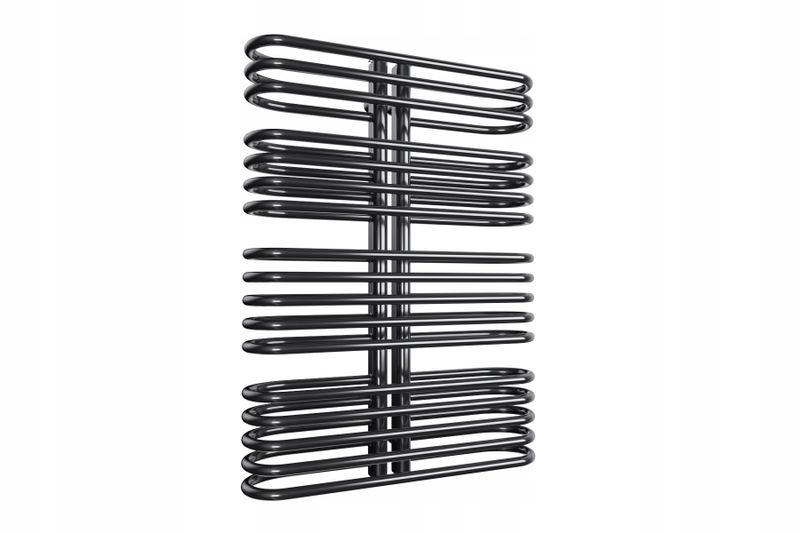 GRZEJNIK ŁAZIENKOWY NEO 720x550 CZARNY POŁYSK zdjęcie 1