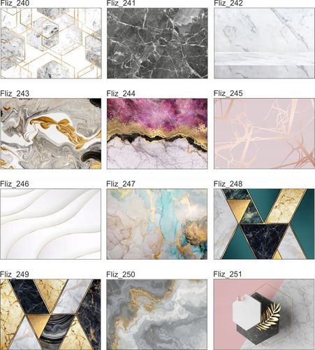 OBRAZ marmur złoty srebrny linie kamień 120x80 na Arena.pl