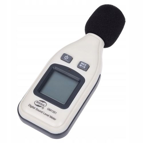 SONOMETR - MIERNIK NATĘŻENIA POZIOMU DŹWIĘKU, GŁOŚNOŚCI DECYBELOMIERZ LCD na Arena.pl