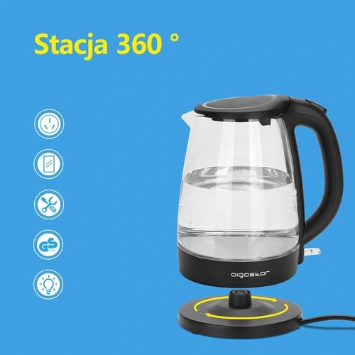 Aigostar Adam 30Gom - Szklany Czajnik 1.7L 2200W na Arena.pl